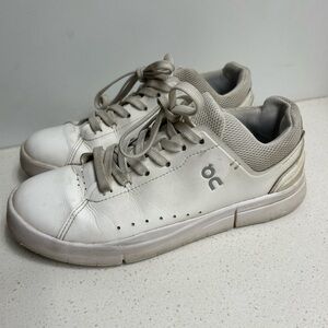 On Cloud The Roger White Leather Sneakers 7